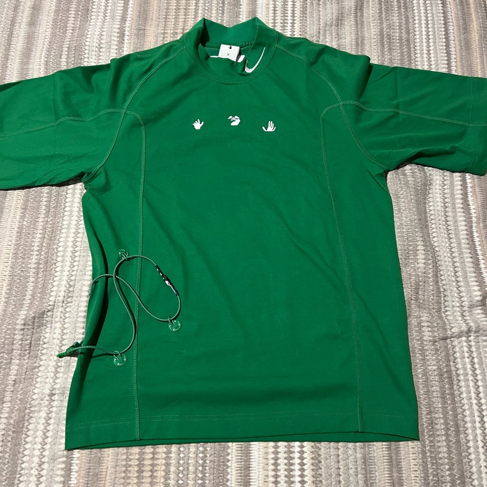 Nike Off-White Green Short Sleeve Tee Mens XS